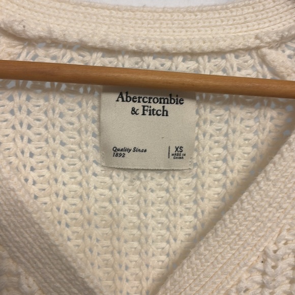 Women's white Knit Cardigan Sweater - Picture 2 of 9